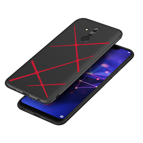 Coque Silicone Gel Serge pour Huawei Mate 20 Lite Rouge