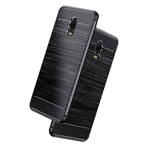 Coque Silicone Gel Serge pour Samsung Galaxy J7 Plus Noir