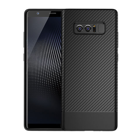 Coque Silicone Gel Serge pour Samsung Galaxy Note 8 Duos N950F Noir