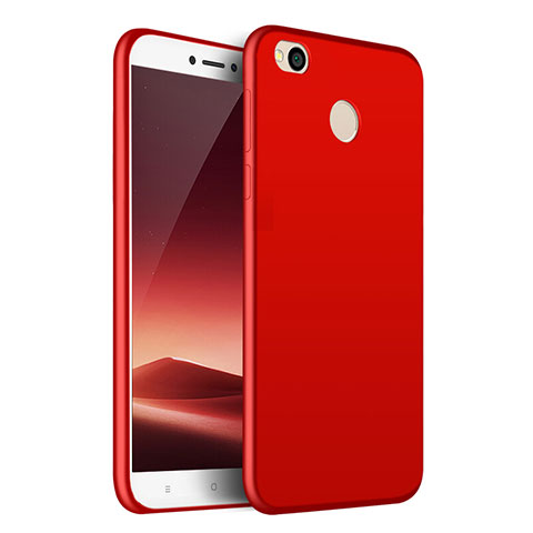 Coque Silicone Gel Souple Couleur Unie pour Huawei GR3 (2017) Rouge