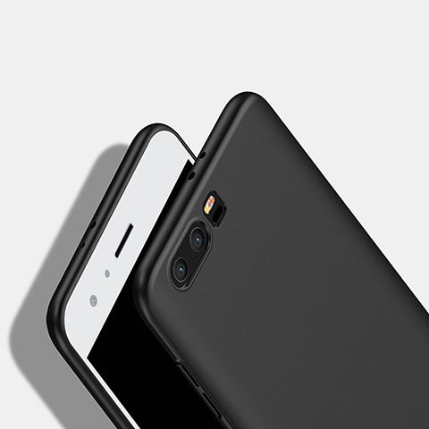 Coque Silicone Gel Souple Couleur Unie pour Huawei Honor 9 Noir