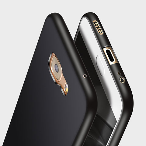 Coque Silicone Gel Souple Couleur Unie pour Samsung Galaxy C5 Pro C5010 Noir