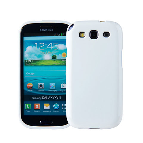 Coque Silicone Gel Souple Couleur Unie pour Samsung Galaxy S3 III LTE 4G Blanc