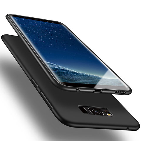 Coque Silicone Gel Souple Couleur Unie pour Samsung Galaxy S8 Plus Noir