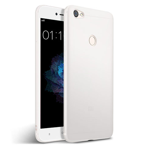 Coque Silicone Gel Souple Couleur Unie pour Xiaomi Redmi Note 5A Pro Blanc
