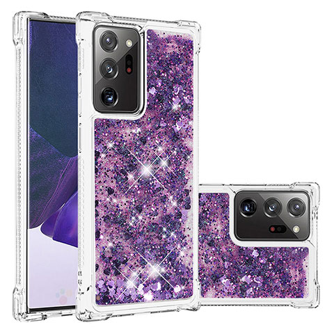 Coque Silicone Housse Etui Gel Bling-Bling S01 pour Samsung Galaxy Note 20 Ultra 5G Violet