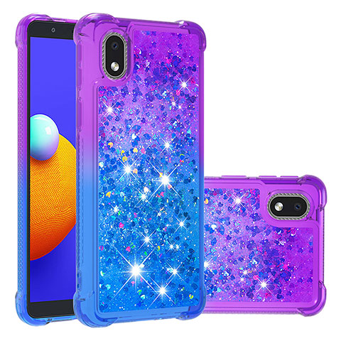 Coque Silicone Housse Etui Gel Bling-Bling S02 pour Samsung Galaxy M01 Core Violet