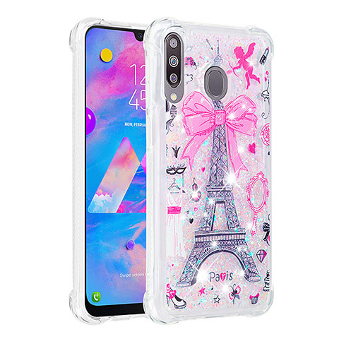 Coque Silicone Housse Etui Gel Bling-Bling S03 pour Samsung Galaxy M30 Mixte