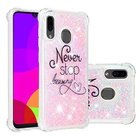 Coque Silicone Housse Etui Gel Bling-Bling S05 pour Samsung Galaxy A30 Mixte