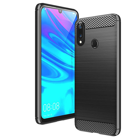 Coque Silicone Housse Etui Gel Line pour Huawei Y7 Pro (2019) Noir