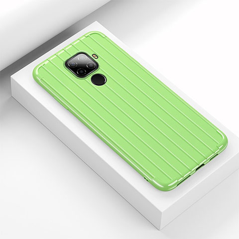 Coque Silicone Housse Etui Gel Line S03 pour Huawei Mate 30 Lite Vert