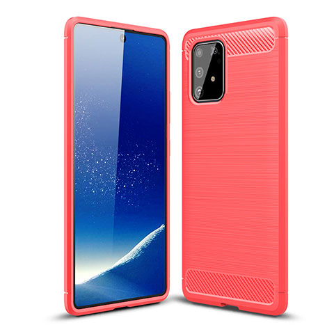 Coque Silicone Housse Etui Gel Line WL1 pour Samsung Galaxy S10 Lite Rouge