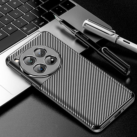 Coque Silicone Housse Etui Gel Serge pour OnePlus Ace 3 5G Noir