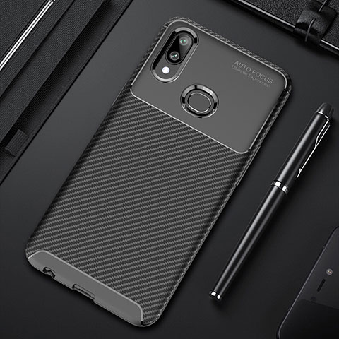 Coque Silicone Housse Etui Gel Serge pour Samsung Galaxy A10s Noir