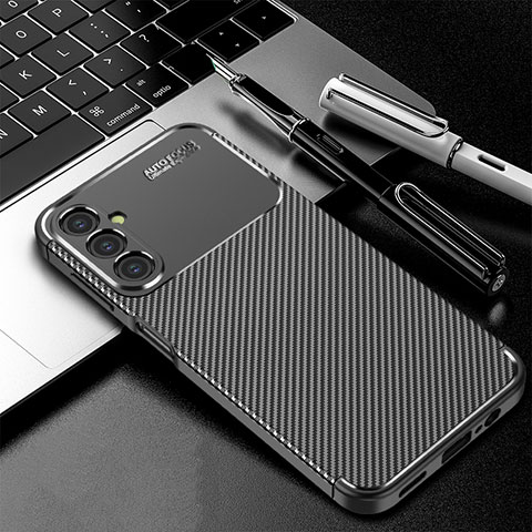 Coque Silicone Housse Etui Gel Serge pour Samsung Galaxy A14 5G Noir