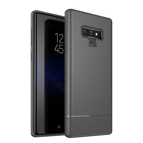 Coque Silicone Housse Etui Gel Serge pour Samsung Galaxy Note 9 Gris