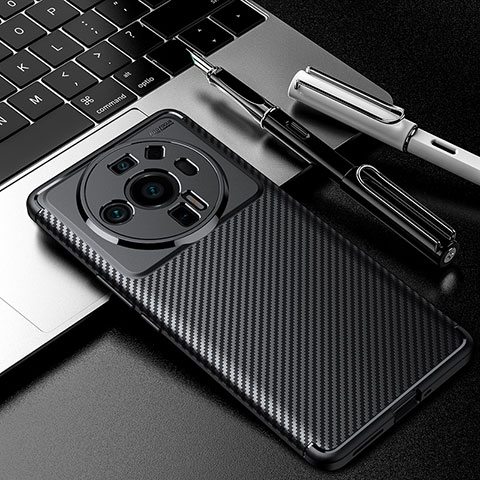 Coque Silicone Housse Etui Gel Serge pour Xiaomi Mi 12S Ultra 5G Noir