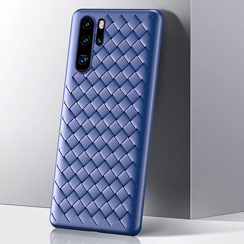 Coque Silicone Housse Etui Gel Serge S01 pour Huawei P30 Pro Bleu