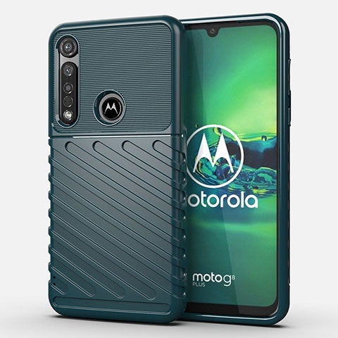 Coque Silicone Housse Etui Gel Serge S01 pour Motorola Moto G8 Plus Vert