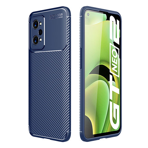 Coque Silicone Housse Etui Gel Serge S01 pour Realme GT2 Pro 5G Bleu