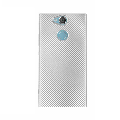 Coque Silicone Housse Etui Gel Serge S01 pour Sony Xperia XA2 Ultra Blanc