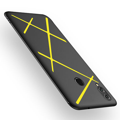 Coque Silicone Housse Etui Gel Serge T02 pour Huawei Honor 8X Jaune