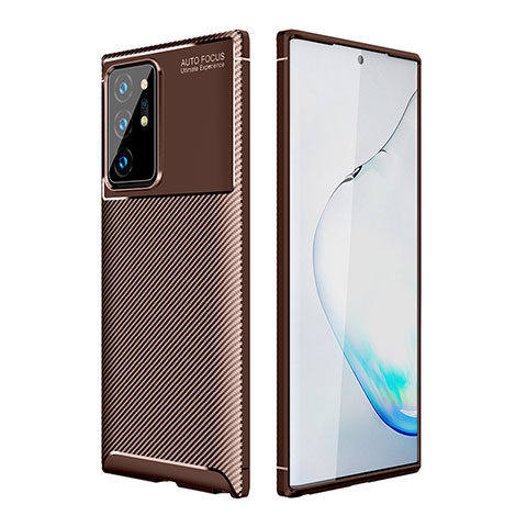 Coque Silicone Housse Etui Gel Serge WL1 pour Samsung Galaxy Note 20 Ultra 5G Marron
