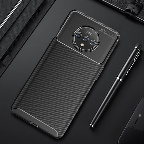Coque Silicone Housse Etui Gel Serge Y01 pour OnePlus 7T Noir