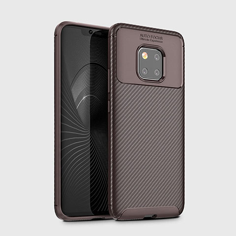Coque Silicone Housse Etui Gel Serge Y02 pour Huawei Mate 20 Pro Marron