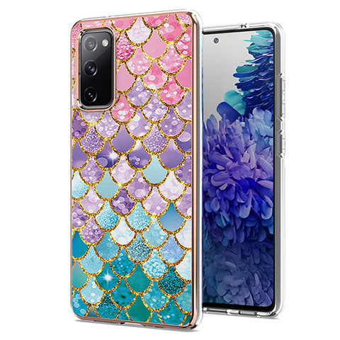 Coque Silicone Motif Fantaisie Souple Couleur Unie Etui Housse Y03B pour Samsung Galaxy S20 FE (2022) 5G Colorful