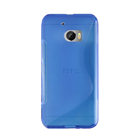 Coque Silicone Souple Vague S-Line pour HTC 10 One M10 Bleu