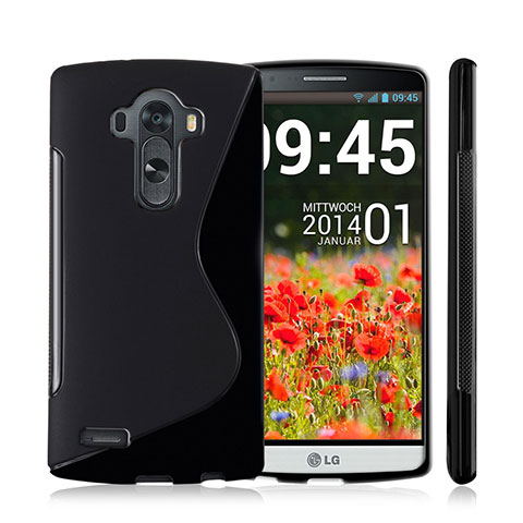 Coque Silicone Souple Vague S-Line pour LG G4 Noir