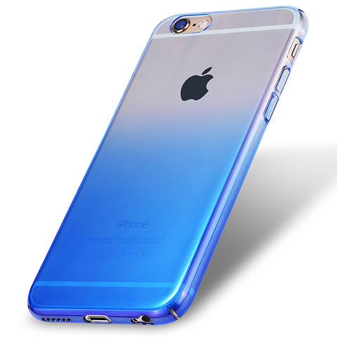 Coque Transparente Rigide Degrade pour Apple iPhone 6S Bleu