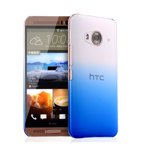 Coque Transparente Rigide Degrade pour HTC One Me Bleu