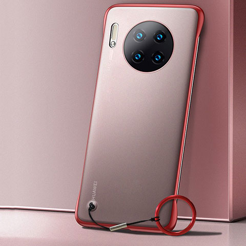 Coque Ultra Fine Mat Rigide Housse Etui Transparente pour Huawei Mate 30 Pro 5G Rouge