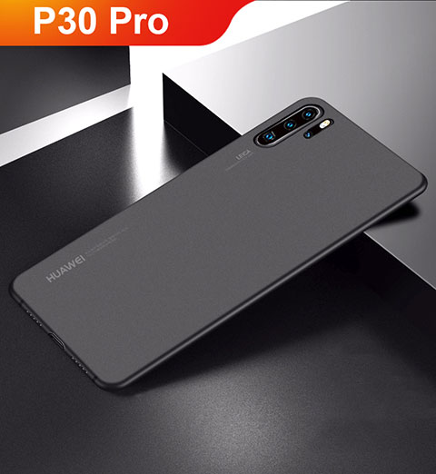 Coque Ultra Fine Mat Rigide Housse Etui Transparente pour Huawei P30 Pro Noir