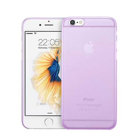 Coque Ultra Fine Mat Rigide Transparente pour Apple iPhone 6 Plus Violet