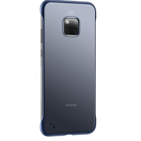 Coque Ultra Fine Plastique Rigide Etui Housse Transparente H01 pour Huawei Mate 20 Pro Bleu