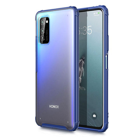 Coque Ultra Fine Plastique Rigide Etui Housse Transparente U01 pour Huawei Honor V30 Pro 5G Bleu