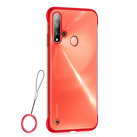 Coque Ultra Fine Plastique Rigide Etui Housse Transparente U01 pour Huawei P20 Lite (2019) Rouge