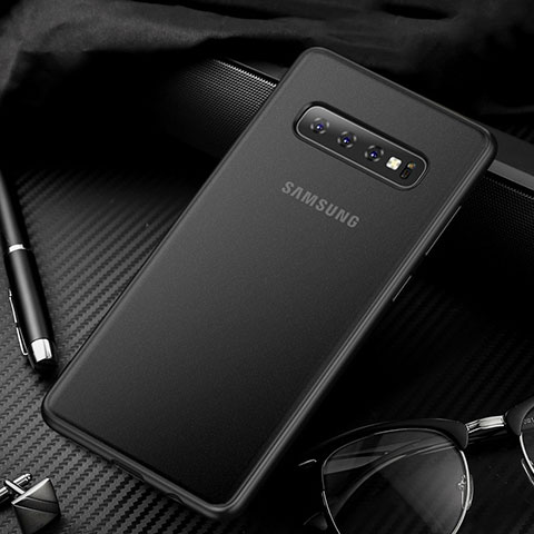 Coque Ultra Fine Plastique Rigide Etui Housse Transparente U01 pour Samsung Galaxy S10 5G Noir