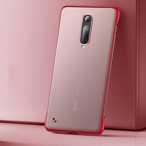 Coque Ultra Fine Plastique Rigide Etui Housse Transparente U01 pour Xiaomi Mi 9T Rouge