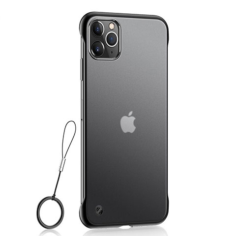 Coque Ultra Fine Plastique Rigide Etui Housse Transparente U02 pour Apple iPhone 11 Pro Noir