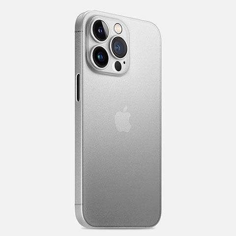 Coque Ultra Fine Plastique Rigide Etui Housse Transparente U02 pour Apple iPhone 14 Pro Max Blanc