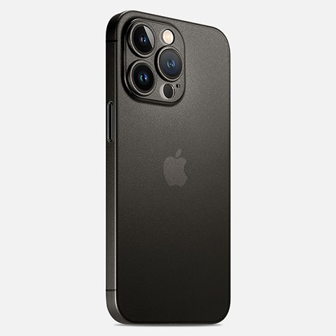 Coque Ultra Fine Plastique Rigide Etui Housse Transparente U02 pour Apple iPhone 14 Pro Noir