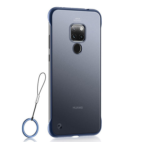 Coque Ultra Fine Plastique Rigide Etui Housse Transparente U03 pour Huawei Mate 20 Bleu