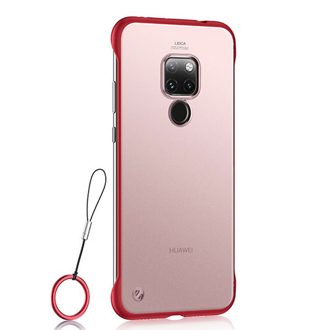 Coque Ultra Fine Plastique Rigide Etui Housse Transparente U03 pour Huawei Mate 20 Rouge