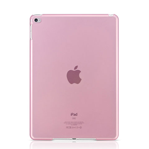Coque Ultra Fine Plastique Rigide Transparente pour Apple iPad Air 2 Rose