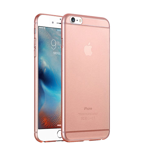 Coque Ultra Fine Plastique Rigide Transparente pour Apple iPhone 6 Or Rose