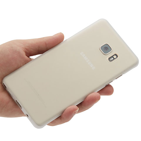 Coque Ultra Fine Plastique Rigide Transparente pour Samsung Galaxy Note 7 Blanc